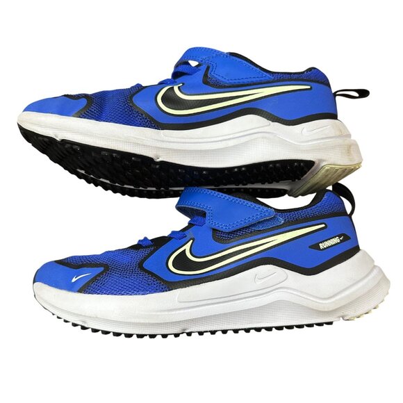 Nike Sneakers Youth Big Kids 2 Blue Cosmic Runner Hook & Loop HM4400-407 - Picture 2 of 8